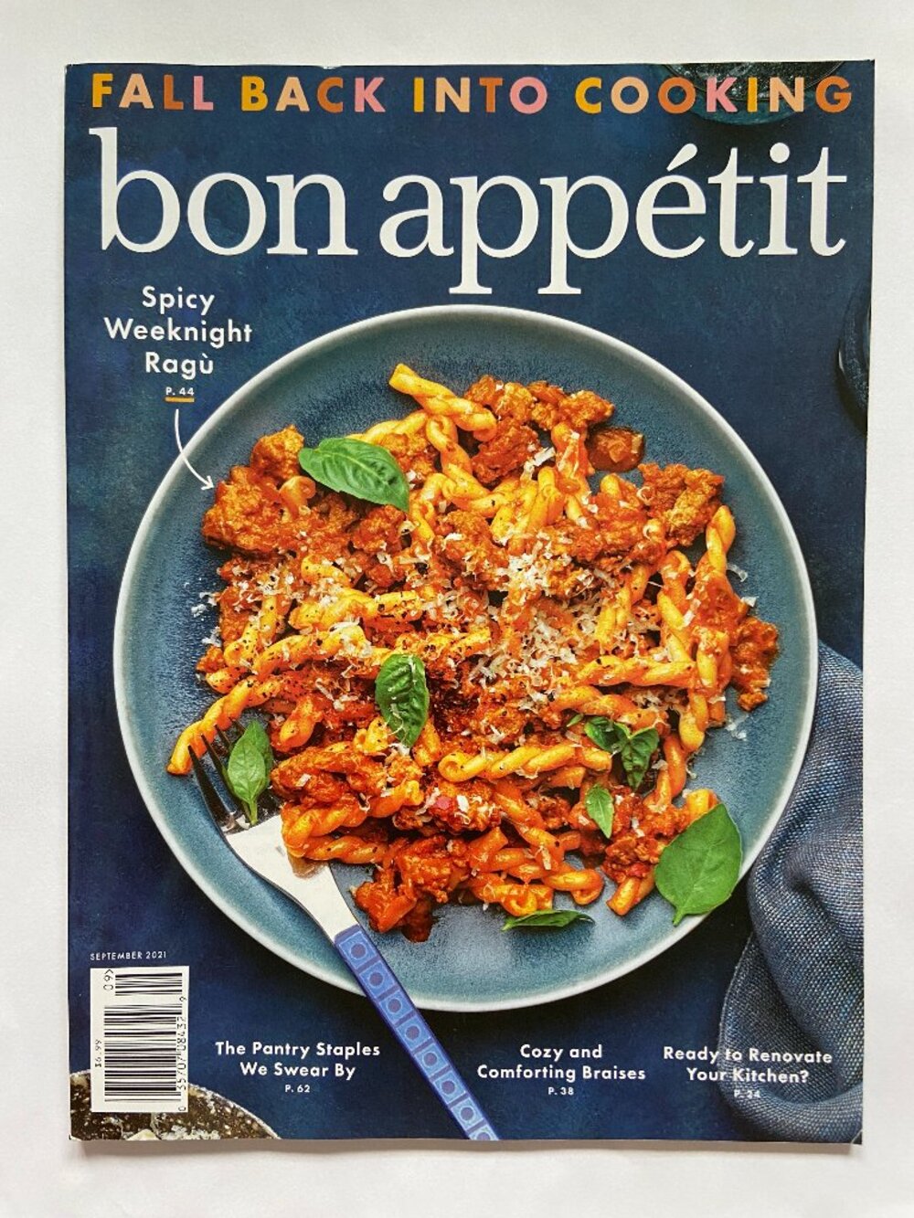 Bon Appetit Magazine September 2021 Fall Back Into Cooking Cover No Label